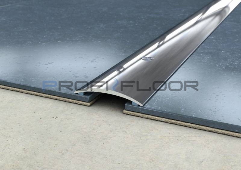 ACÉL padlóprofil PFA2 0,9m ProfiFloor lefúrható, fényes natúr - 30mm
